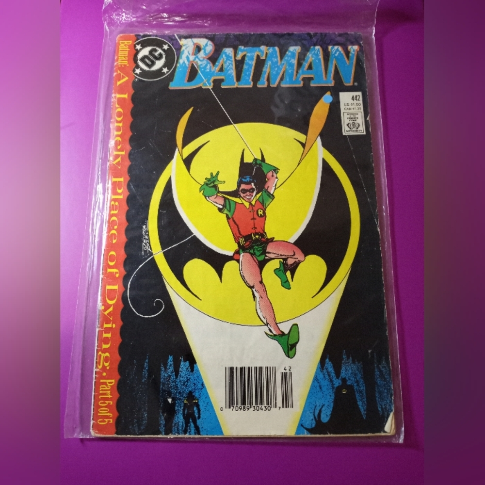 DC Batman Comic #442 "A Lonely Place Of Dying" 1989